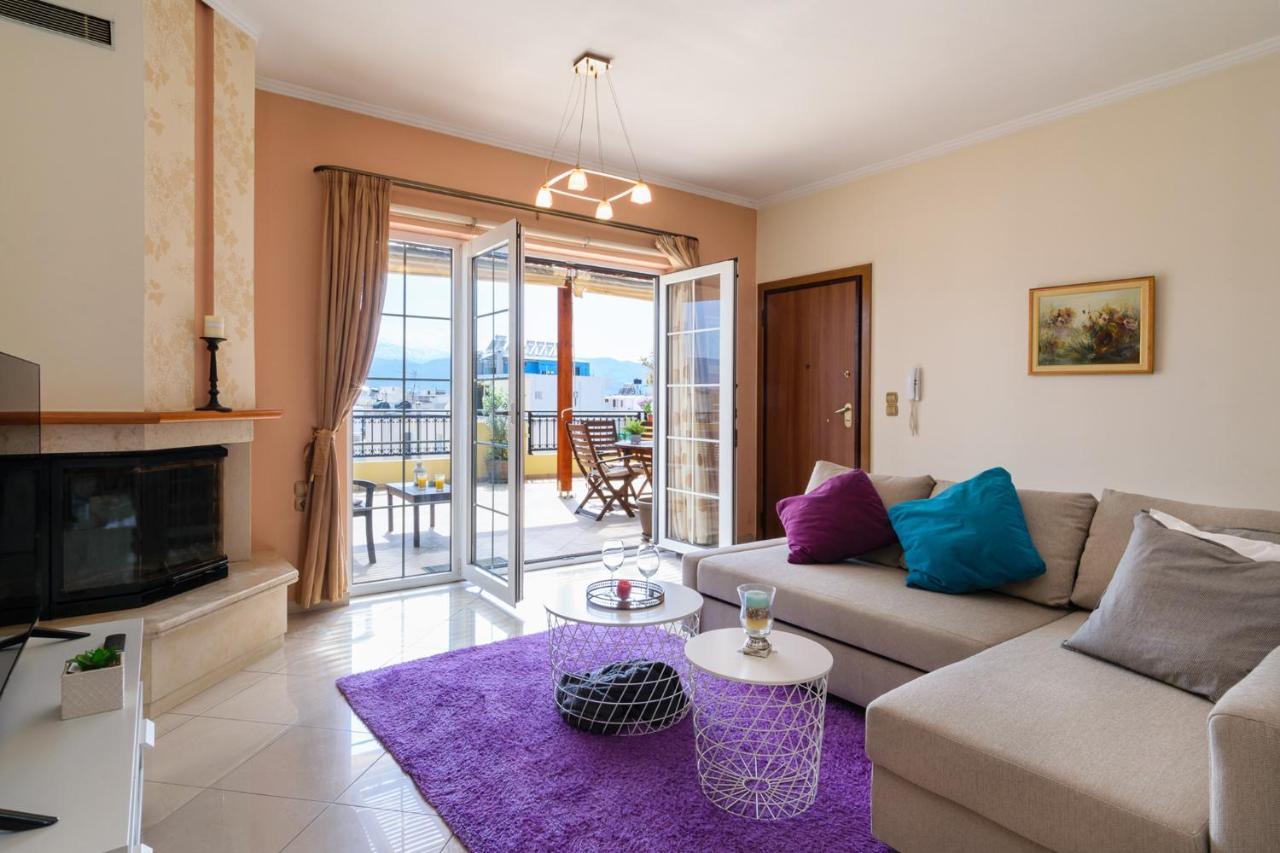 Central Penthouse In Quiet Neighborhood Near Sandy Beach 하니아 외부 사진